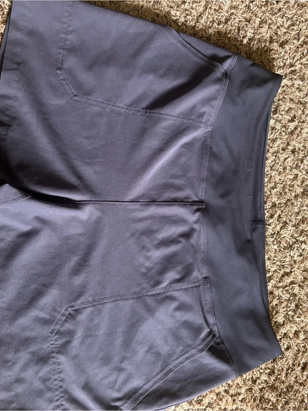 Patagonia Women’s Baggies Shorts Navy Blue Size Large Trail Running Hiking EUC